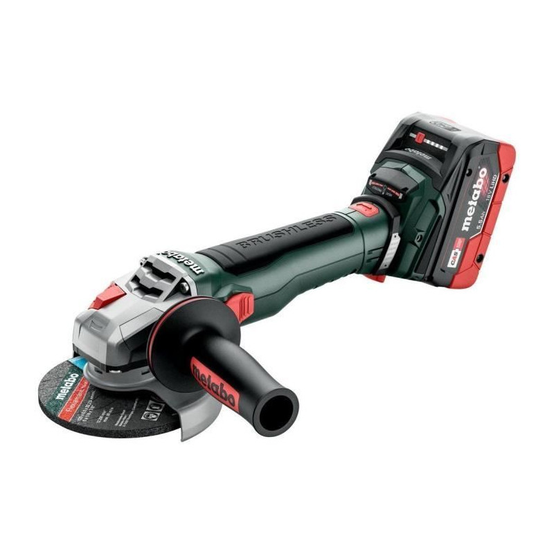 Meuleuse d'angle sans fil - METABO - WB 18 LT BL 11-125 Quick - 18 V - MetaBOX 165 L