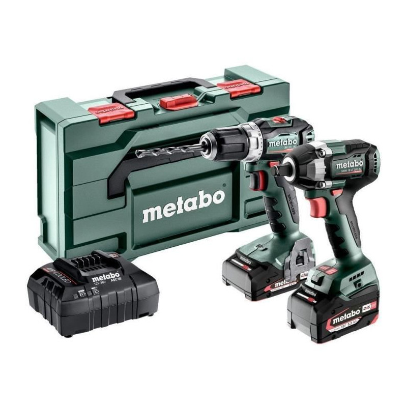 Machines sans fil Set - METABO - Combo Set 2.9.2 18V - MetaBOX 145 L