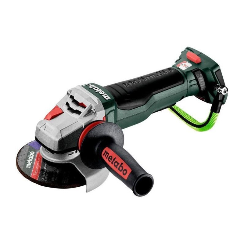 Meuleuse d'angle sans fil - METABO - WPBA 18 LTX BL 15-125 Quick DS - 18 V - MetaBOX 165 L