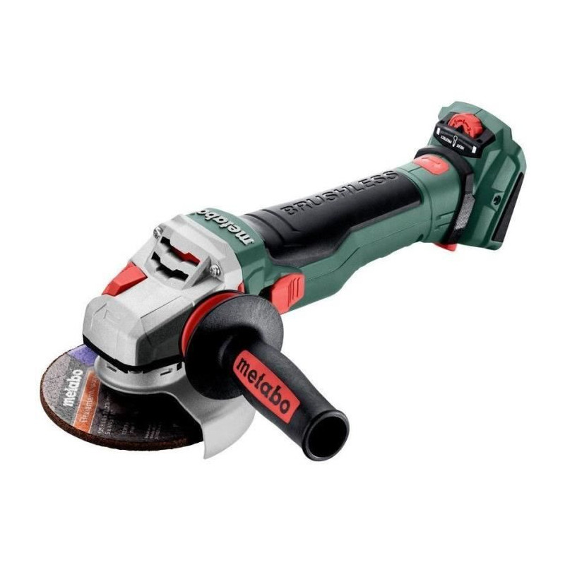 Meuleuse d'angle sans fil - METABO - WVB 18 LTX BL 15-125 Quick - 18 V - MetaBOX 165 L