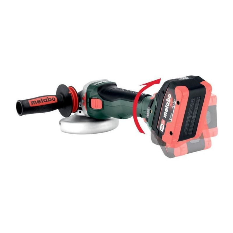 Meuleuse d'angle sans fil - METABO - WVB 18 LTX BL 15-125 Quick - 18 V - MetaBOX 165 L