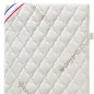 Matelas Bébé Coton Bio - 60x120x10 cm - 100% Coton - Déhoussable - Sans traitement chimique