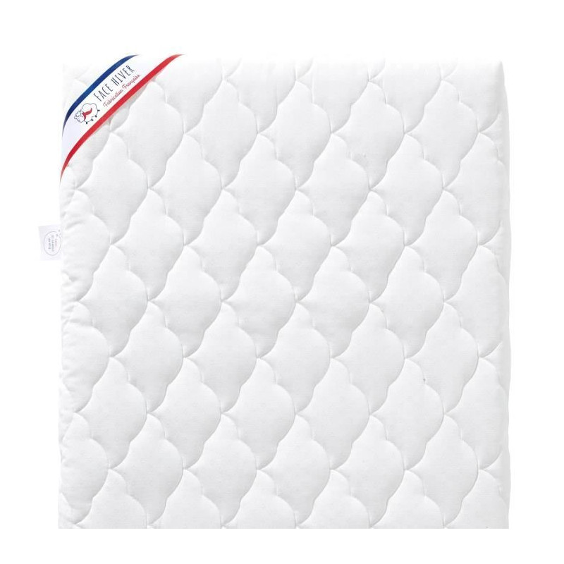 Matelas Bébé Climatisé - 70x140x10 cm - Reversible - Déhoussable - Anti Acarien - Fabrication Française