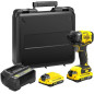 Visseuse a impacts - STANLEY FATMAX V20 - SFMCF810D2K-QW - 170 Nm Brushless - Lithium 18V - 2 Batteries 2Ah