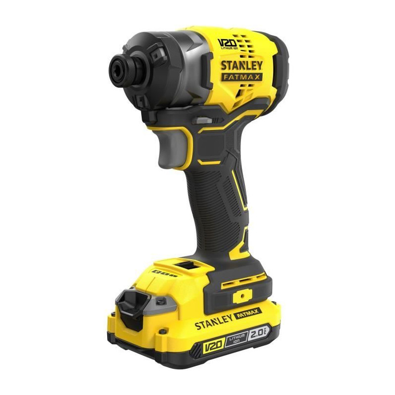 Visseuse a impacts - STANLEY FATMAX V20 - SFMCF820D2K-QW - 190 Nm Brushless - Lithium 18V - 2 Batteries 2Ah