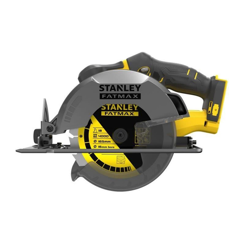 Scie Circulaire - STANLEY FATMAX V20 - SFMCS500B-XJ - 165 mm - Lithium 18V - Sans Batterie