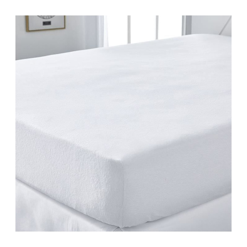 Protege matelas absorbant - TODAY - Essential - Pour lit 2 personnes - 140 x 190 cm - Anti-acarien