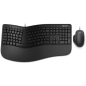 Ensemble clavier et souris Microsoft Ensemble clavier et souris ergonomique filaire USB Microsoft Ergonomic Desktop Noir