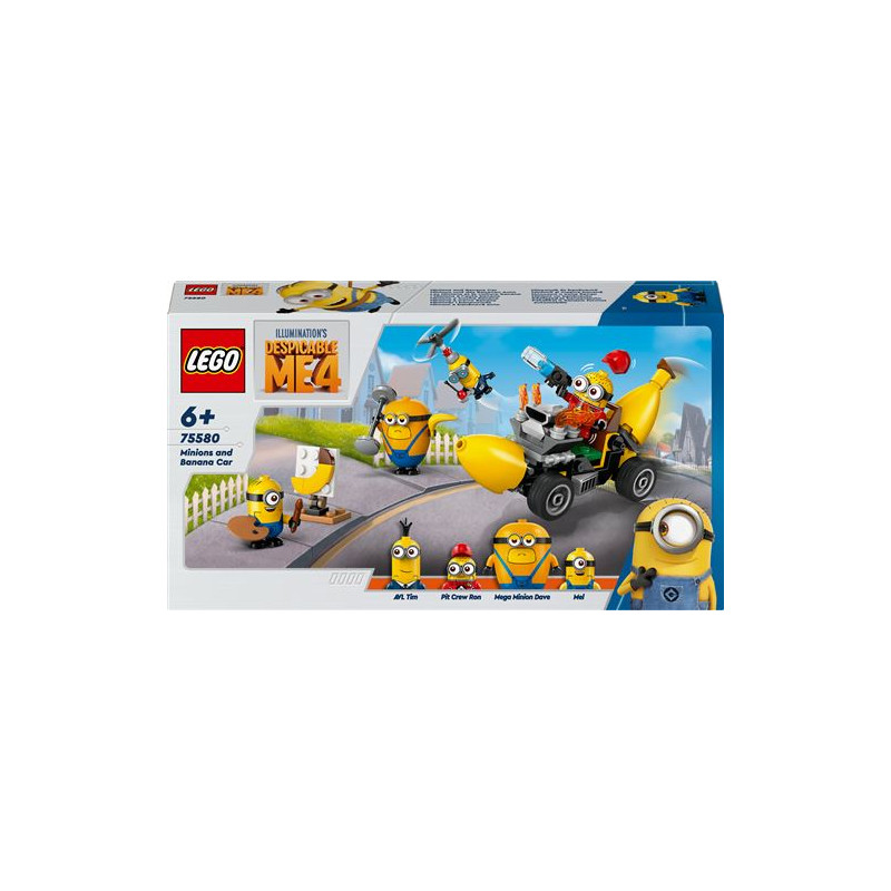 LEGO® Despicable Me 75580 Les Minions et la voiture banane