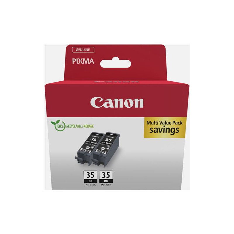 Pack de 2 cartouches d encre Canon PGI 35 Noir