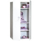 Chambre bébé trio Nao: lit 120x60, commode a langer et armoire - Babyprice - Blanc