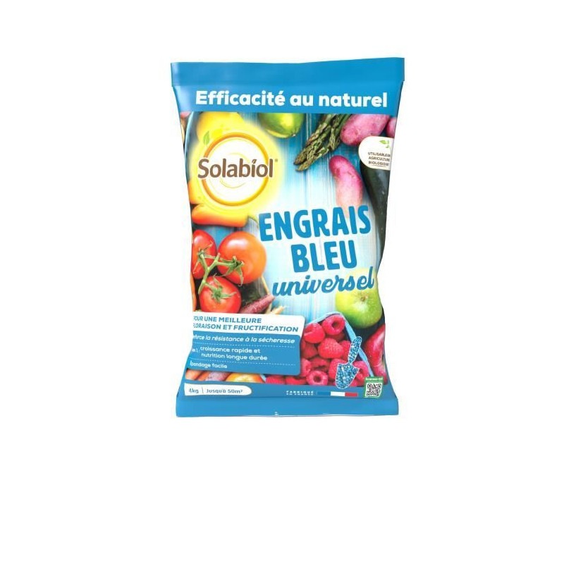 Engrais bleu - SOLABIOL - SOBLEU4 - 4 kg