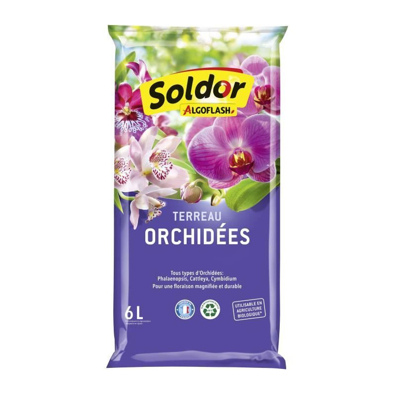 ALGOFLASH - Terreau Orchidées 6 L