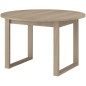 Table a manger extensible - BETTY - Ronde - Décor chene - 4 / 6 personnes - 120 / 155 x 120 x 75 cm - PARISOT