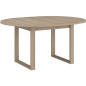 Table a manger extensible - BETTY - Ronde - Décor chene - 4 / 6 personnes - 120 / 155 x 120 x 75 cm - PARISOT