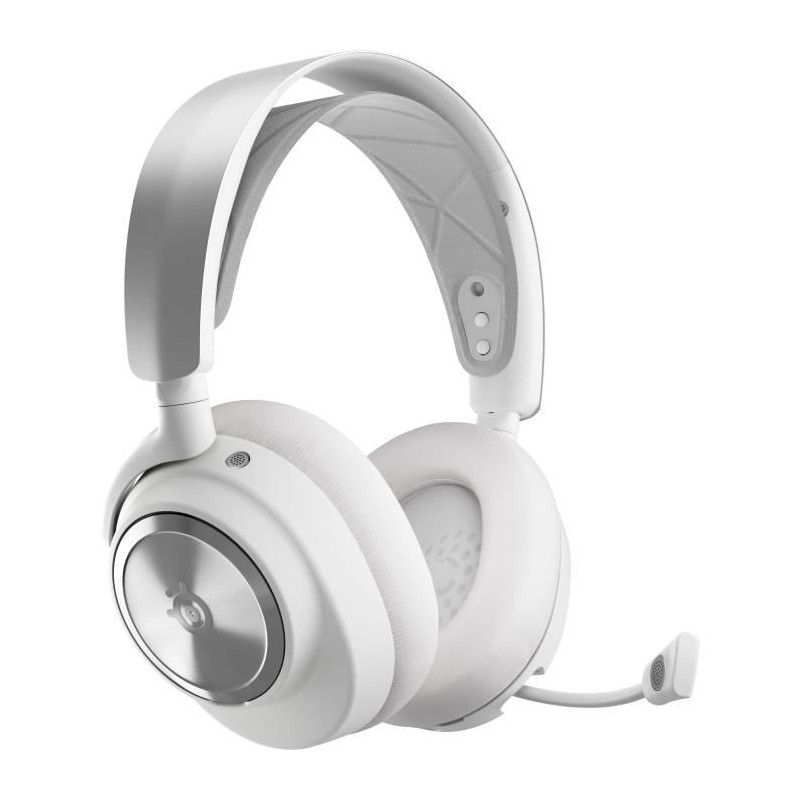 Casque-Micro gaming sans fil - STEELSERIES - Arctis Nova Pro - Blanc