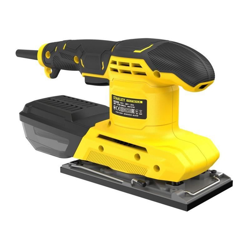 Stanley - FatMax STANLEY FATMAX Ponceuse orbitale 280 W 1/3 Ø orbite 2 mm avec mallette - FMEW214K-QS