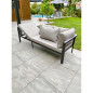 Ensemble repas de jardin - Gris anthracite - Aluminium - 9 places - ANTALYA - DCB GARDEN