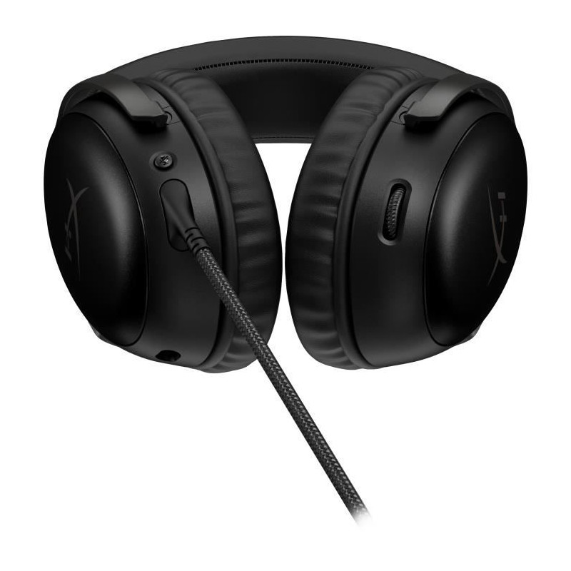 Casque gaming fermé HyperX Cloud III (noir) avec son spatial DTS Headphone:X et micro amovible a réduction de bruit