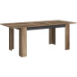 Table avec allonge - STEIN - Rectangulaire - Chene et steam Black - 6 personnes - 157 / 207 x 90 x 77,8 cm - PARISOT