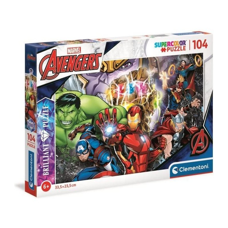 Clementoni - Brilliant 104 pieces - Marvel