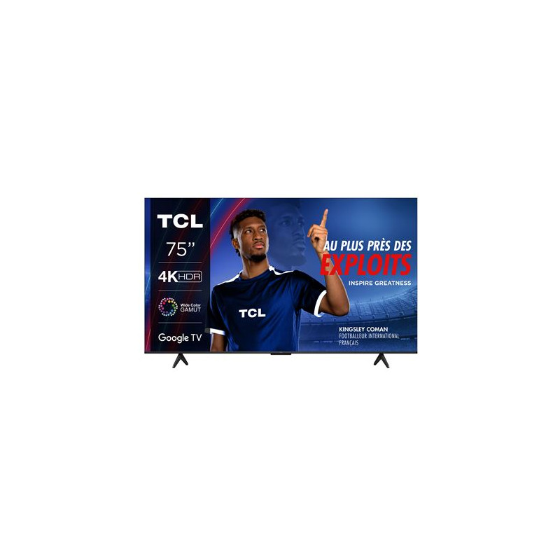 TV LED Tcl 75P755 190 cm 4K UHD 2024 Aluminium brossé