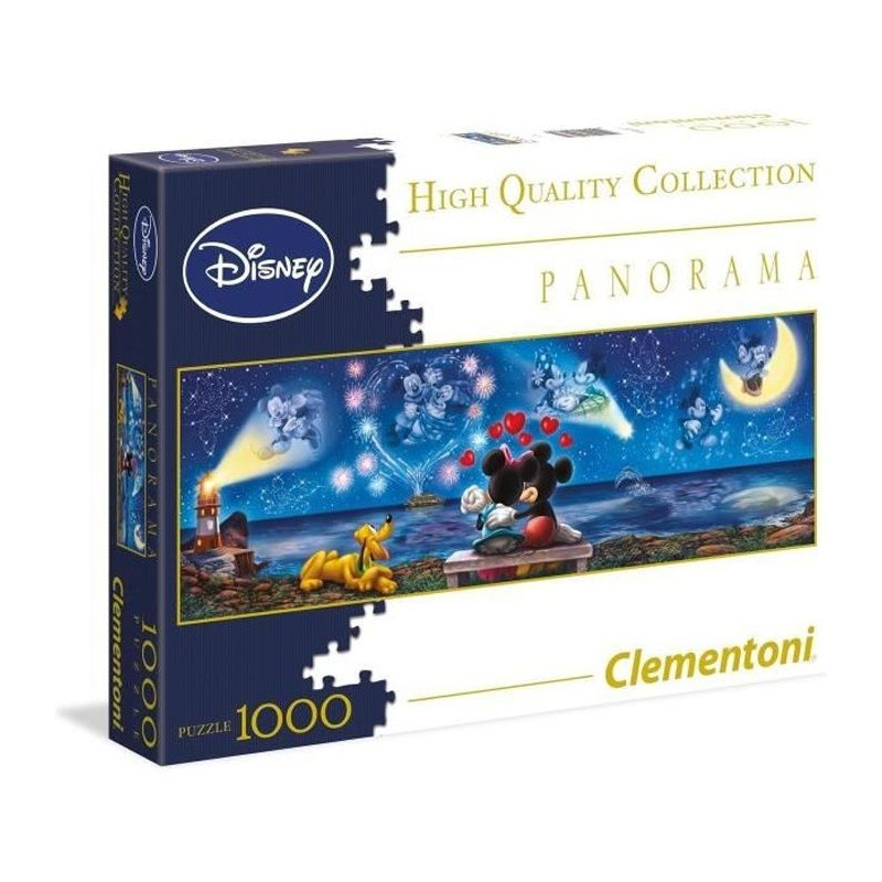 Clementoni - Panorama 1000 pieces - Mickey et Minnie