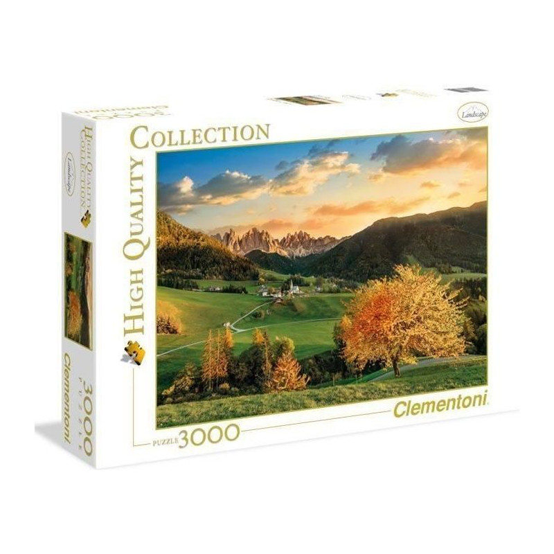 Clementoni - Puzzle Les Alpes - 3000 pieces - Paysage et nature - Mixte - Fabriqué en Italie