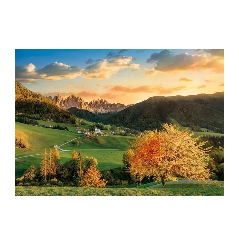 Clementoni - Puzzle Les Alpes - 3000 pieces - Paysage et nature - Mixte - Fabriqué en Italie