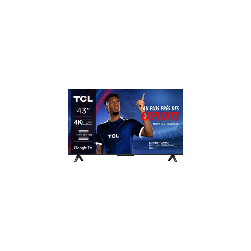 TV LED Tcl 43P69B 108 cm 4K UHD Aluminium brossé