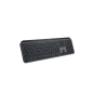 Clavier Logitech MX Keys S Clavier Sans Fil Rechargeable USB C, Silencieux, Plat, Retroeclaire Graphite