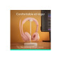 Casque PC Logitech Zone 300 Bluetooth sans fil avec microphone anti parasite Rose