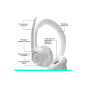 Casque PC Logitech Zone 300 Bluetooth sans fil avec microphone anti parasite Blanc