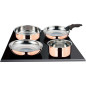 Batterie de cuisine 6 pieces - ARTHUR MARTIN - AM516GT - 3 couches triple action - Tous feux dont induction