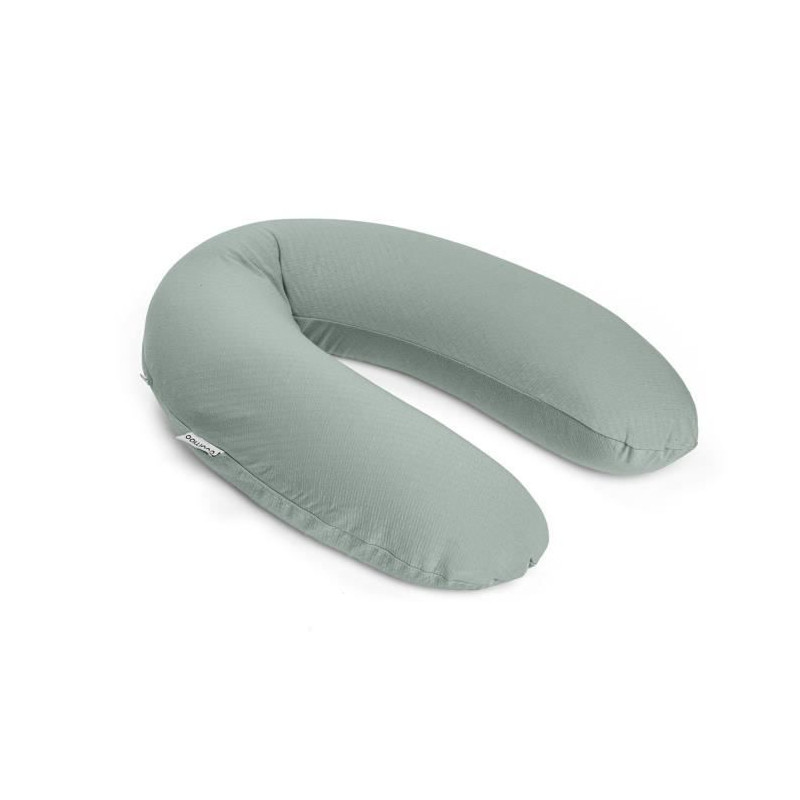 doomoo Coussin de maternité et d'allaitement Buddy - Confort optimal pour maman et bébé, Tetra Jersey Green