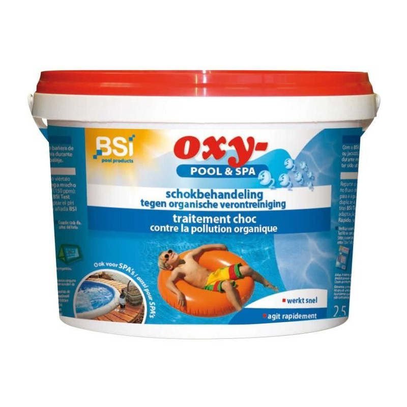 BSi nettoyant pour piscines Oxy-pool & spa 2,5 kg bleu