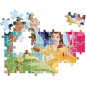 Clementoni - Edukit - Disney Princesses - Coffret apprentissage 4 en 1 - 2 puzzles, 1 mémo, 1 jeu de 6 cubes - Fabriqué en Ita