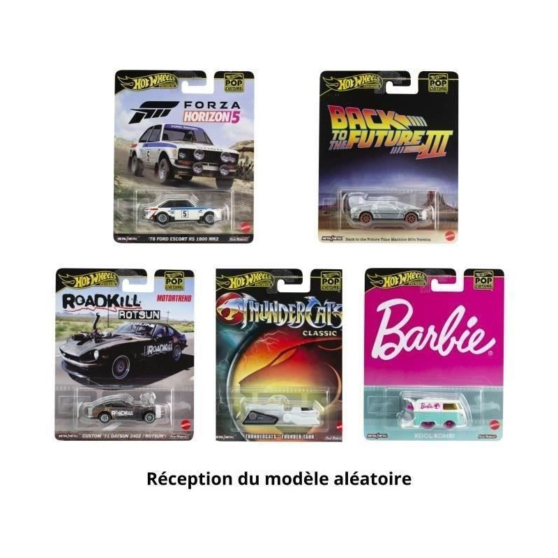 HOT WHEELS Véhicule de collection Pop culture format 1/64 - HXD63 - modele aléatoire