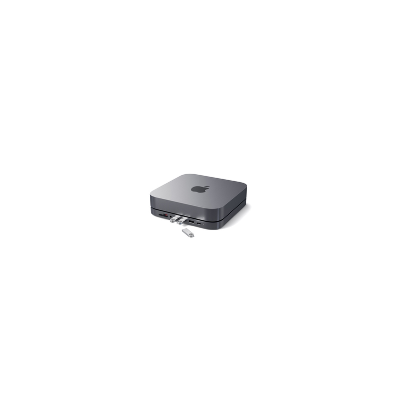 Hub USB Satechi SUPPORT HUB USB C POUR MAC MINI GRIS SIDERAL