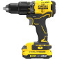 Perceuse visseuse a percussion Brushless 60 Nm - Lithium 18V - 2 Batteries 2Ah - STANLEY FATMAX V20 - SFMCD715D2K-QW