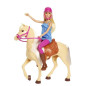 Poupée Barbie et son cheval - BARBIE - Blonde - Accessoires d'équitation inclus