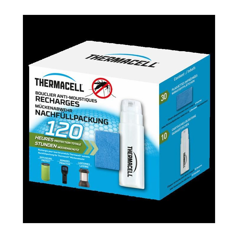 THERMACELL THRECHARG120 - Recharges de 120 heures - Anti Moustiques & Moustiques Tigre