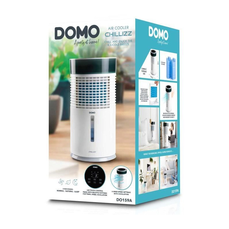 Air cooler chillizz - DOMO - DO159A - 9,6 W