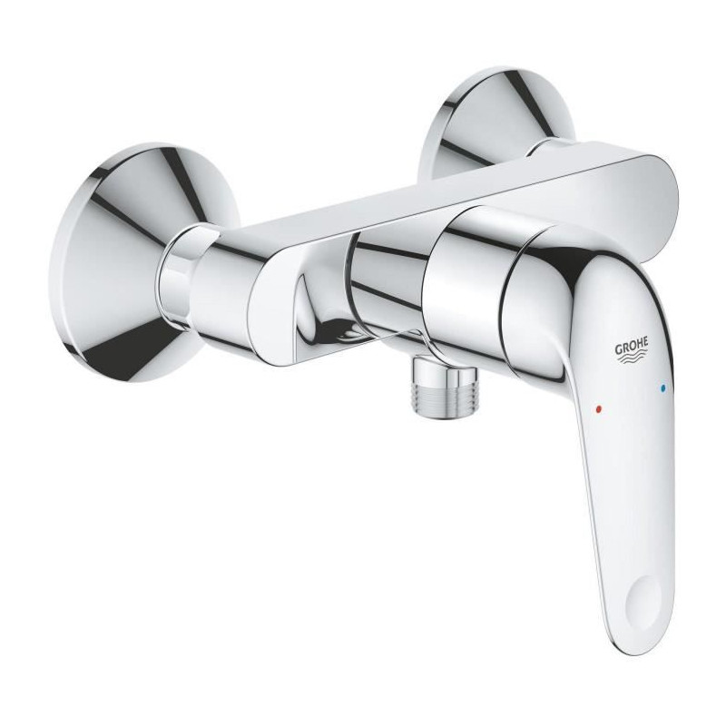 Mitigeur monocommande douche - GROHE Swift - 24333001 - Chromé - Montage mural apparent