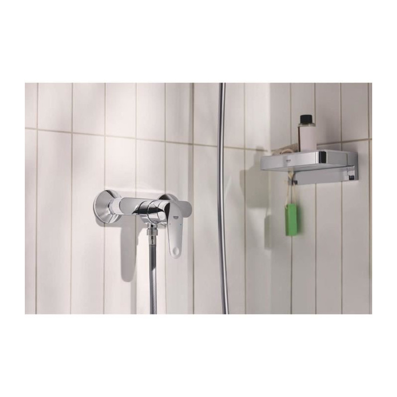 Mitigeur monocommande douche - GROHE Swift - 24333001 - Chromé - Montage mural apparent