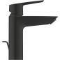 Mitigeur monocommande lavabo - GROHE Start - 235522432 -Noir mat -Taille M -Ouverture Eau Froide -Economie d'eau -Tirette et vid