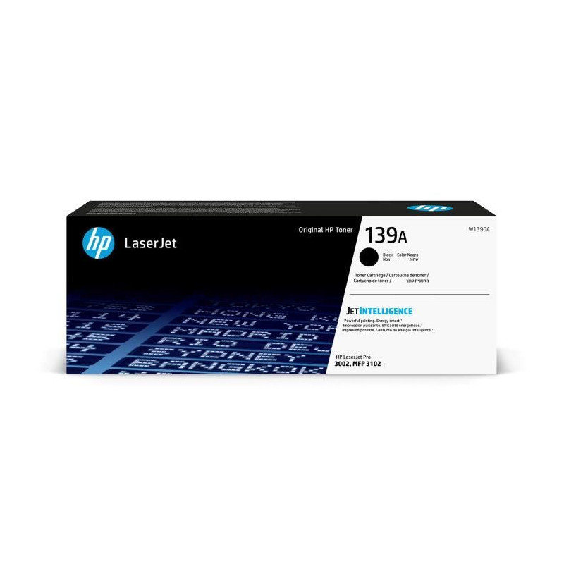 Cartouche de Toner HP 139A Noire Authentique (W1390A) pour HP LaserJet Pro 3102 /3002 / 3102 / 3101 / 3102