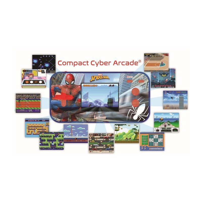 Console portable Compact Cyber Arcade SpiderMan - écran 2.5'' 150 jeux dont 10 SpiderMan