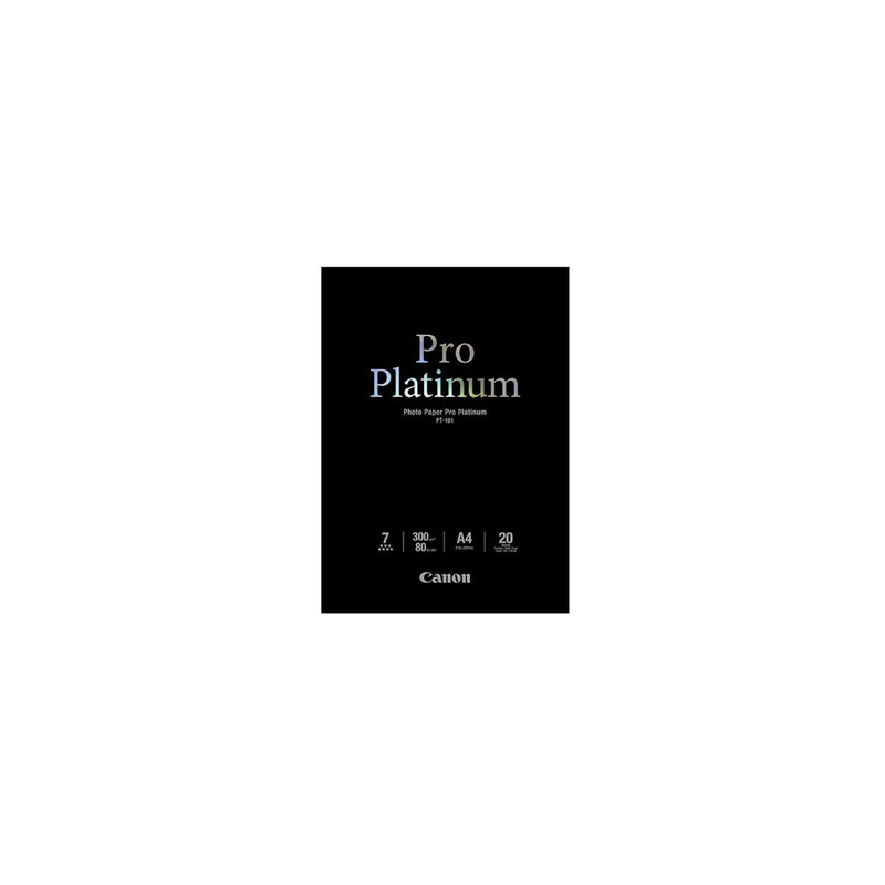 Papier d impression Canon Papier photo PT 101 Pro Platinum A4 20 Feuilles 300g m²