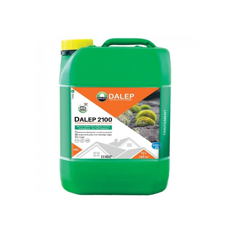 Bidon de 10L fongicide 2100 professionnel (pour 160m²) DALEP 121010